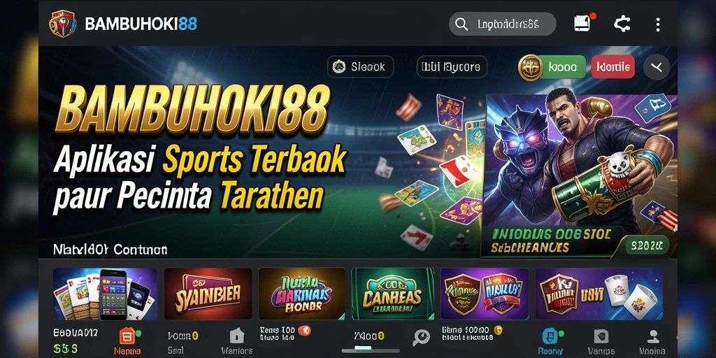 Tampilan antarmuka pengguna yang menarik dari BAMBUHOKI88 saat bermain sportsbook.
