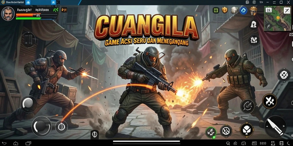 Cuplikan gameplay seru dari CUANGILA yang penuh aksi.