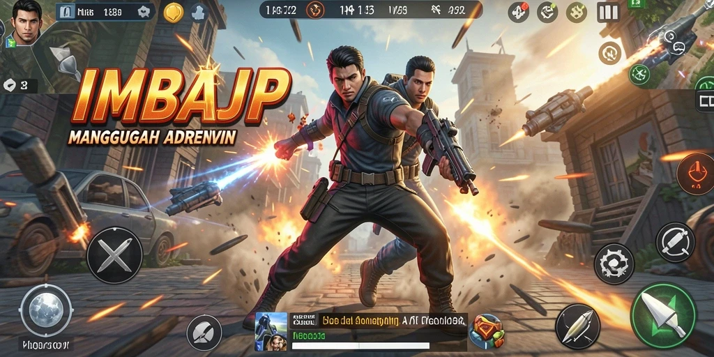Screenshot gameplay IMBAJP menampilkan aksi seru yang mendebarkan.