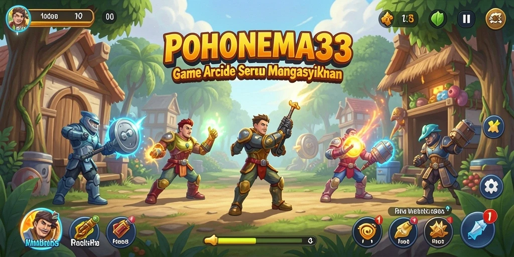 Tampilan gameplay seru dan menantang di POHONEMAS33.